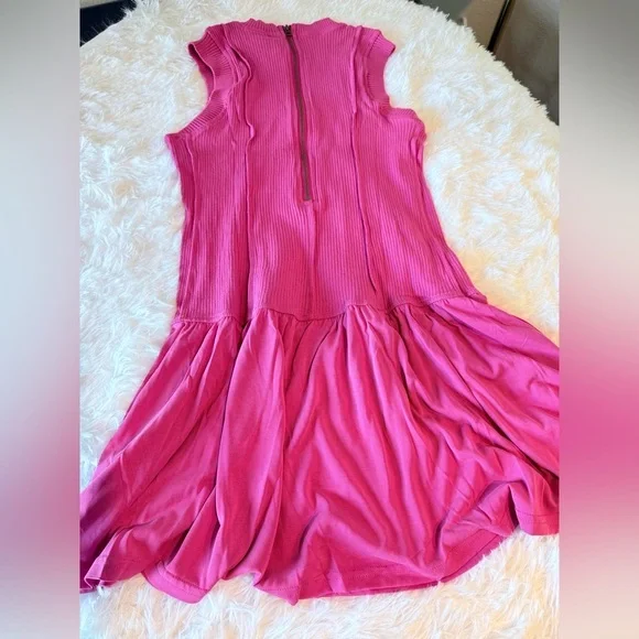 NWT Anthropologie x Daily Practice Hot Pink Tennis Dress | S - Picture 11 of 14